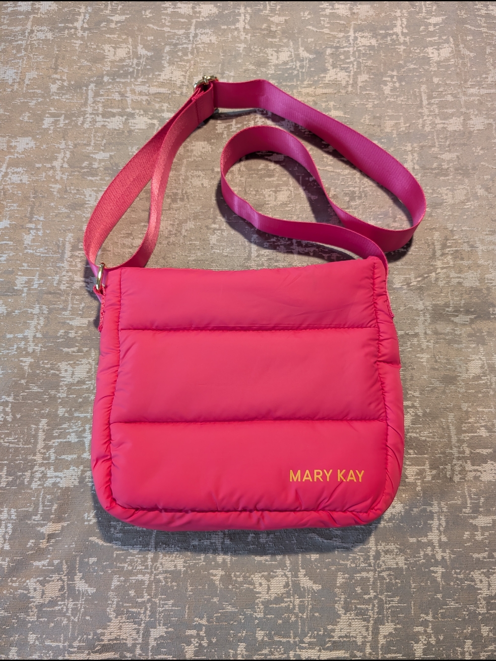 Mary Kay Hot Pink Quilted Crossbody Bag